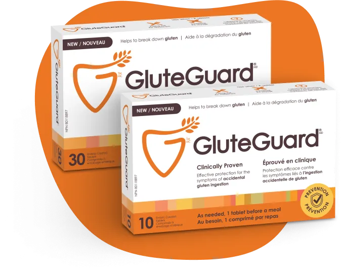 Utilisez GluteGuardMD pour décomposer le gluten que vous ne pouvez pas déceler